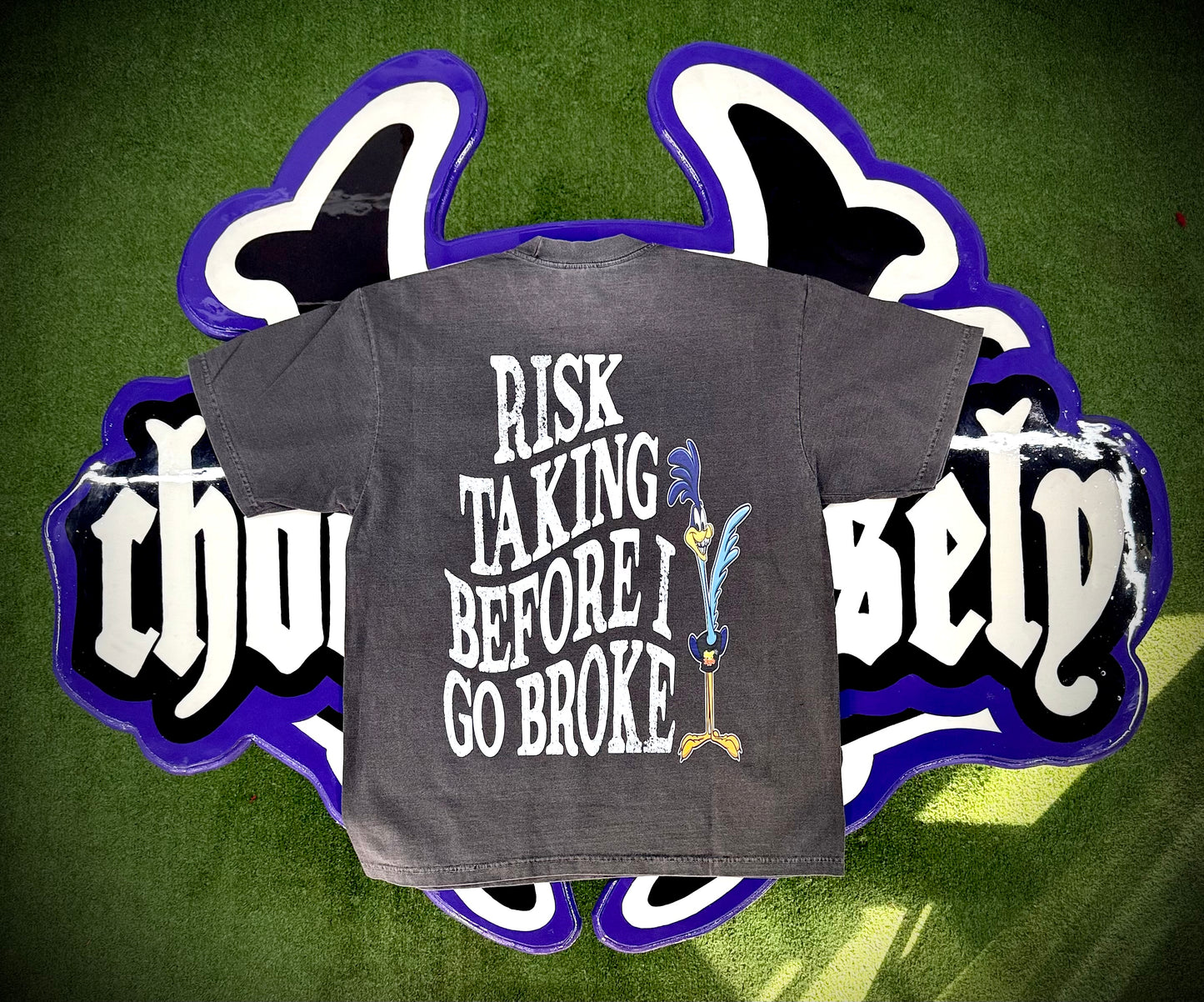 Risk Taking Before I Go Broke Shirt (Gray)