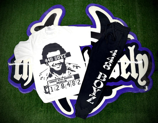 448 Boyz Escobar Mugshot Shirt (White)
